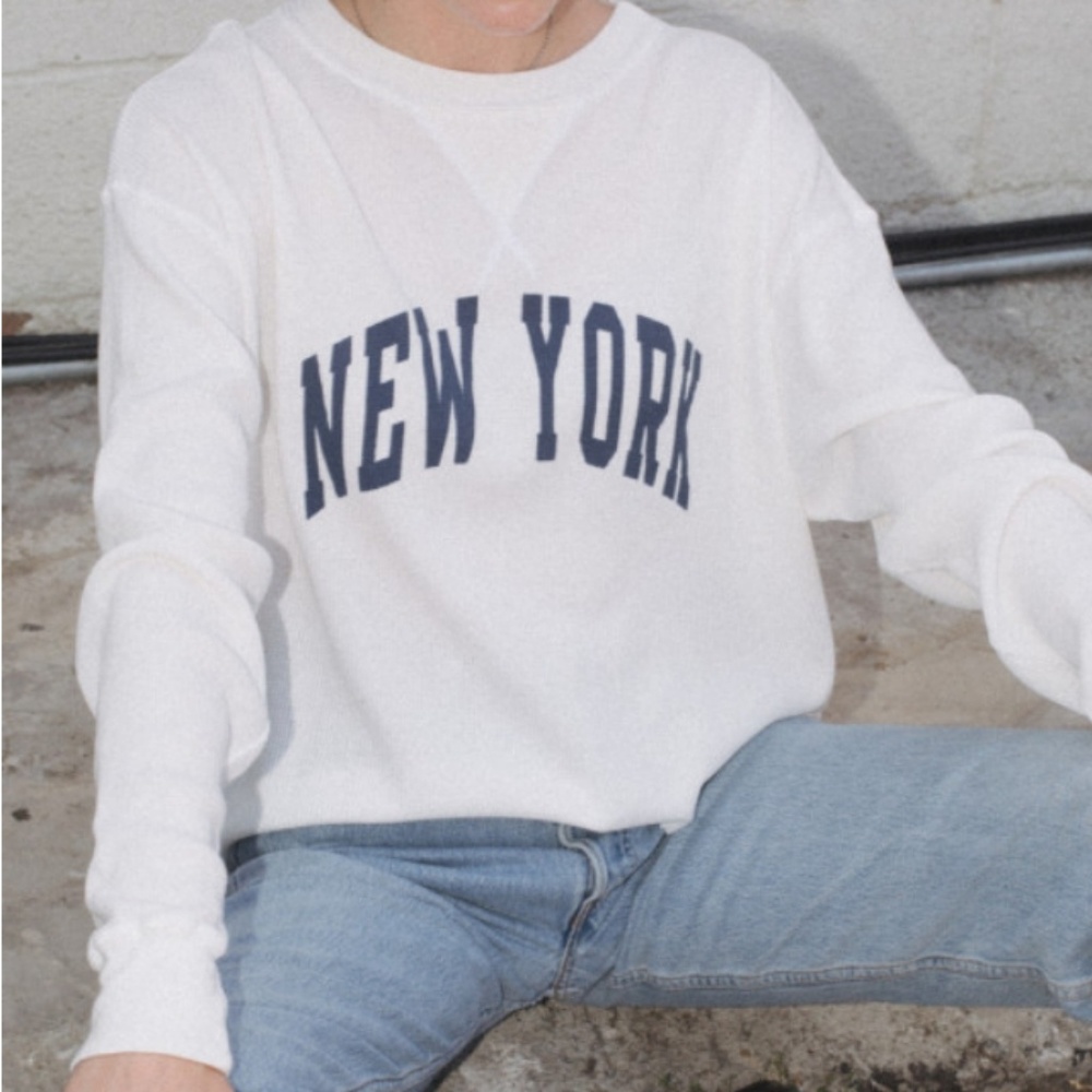 Brandy Melville NEW YORK Thermal Shirt